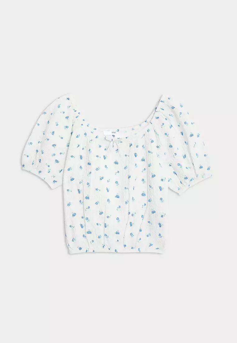 Cotton Rich Patterned Top