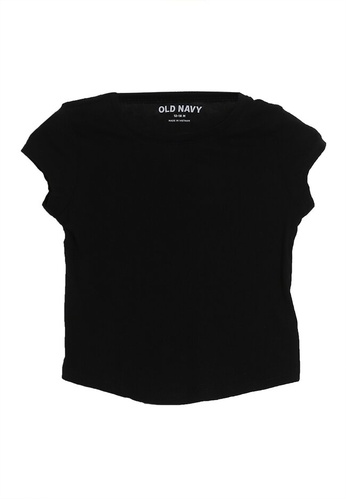 Old Navy black Casual Solid Tee B6A07KAE4A9F07GS_1
