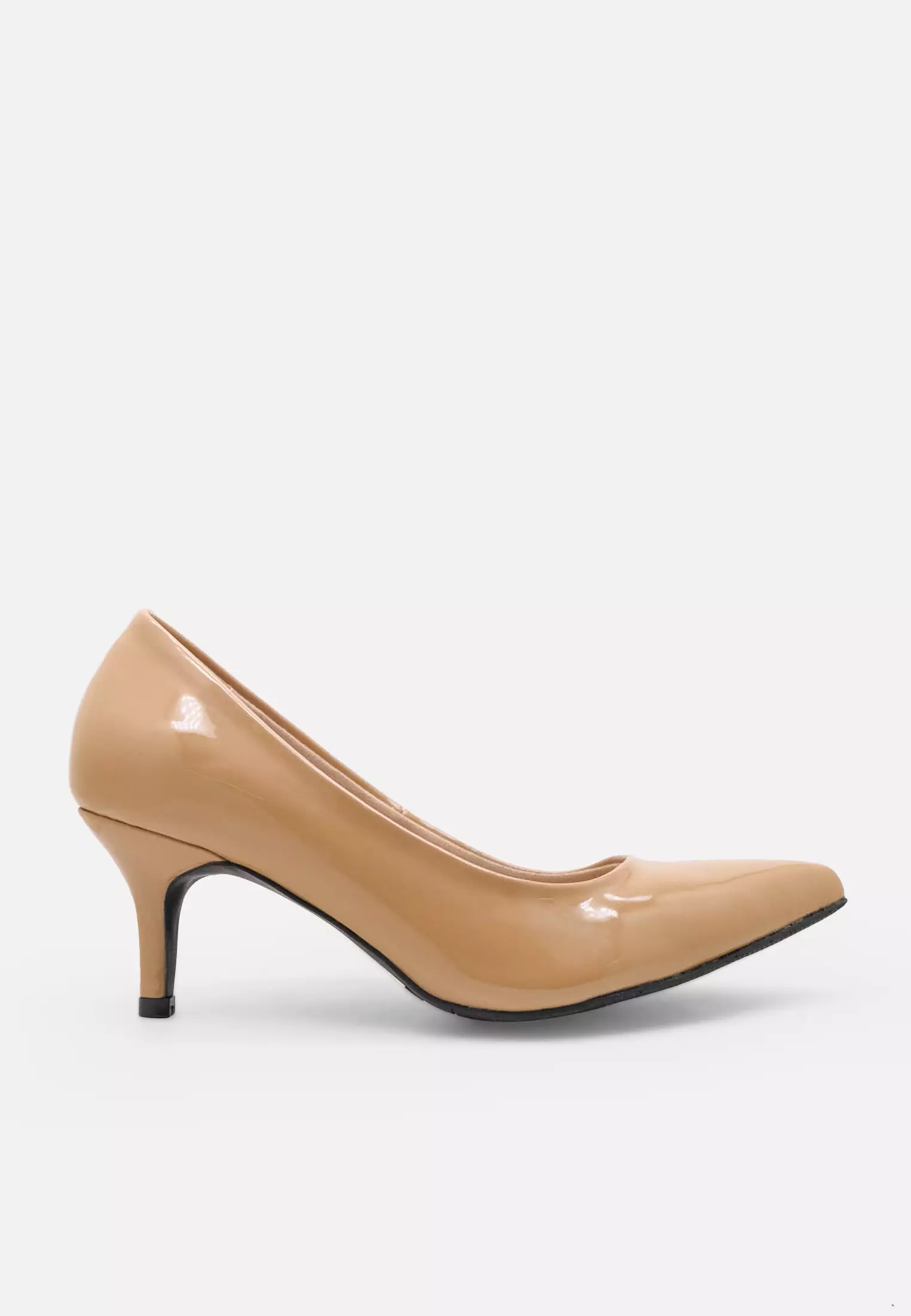 Lumiere Pointed Toe Pumps Sepatu Kitten Heels Wanita