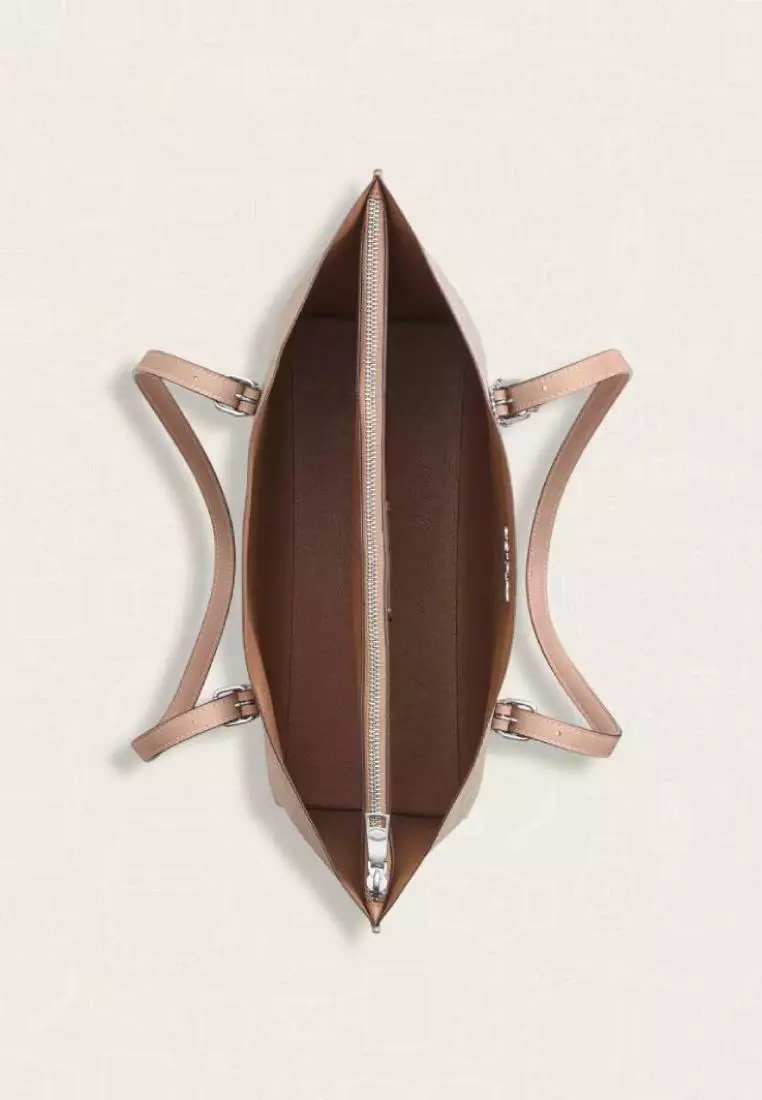 Coach Mollie Tote Bag In Signature Canvas Sand Taupe