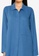 LC WAIKIKI blue Straight Cotton Oversize Women Shirt 14493AA5F607F2GS_2