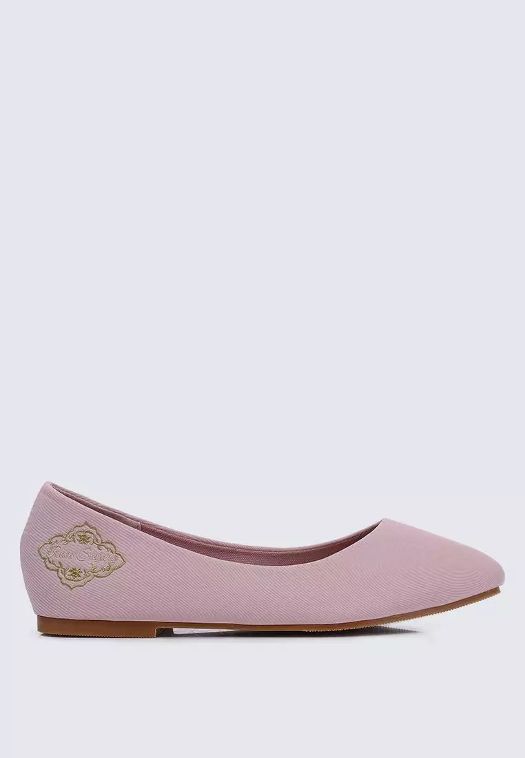 Discount on My Ballerine  shoes - SKU: My Ballerine Oh, To Be Loved Comfy Ballerina In Blush