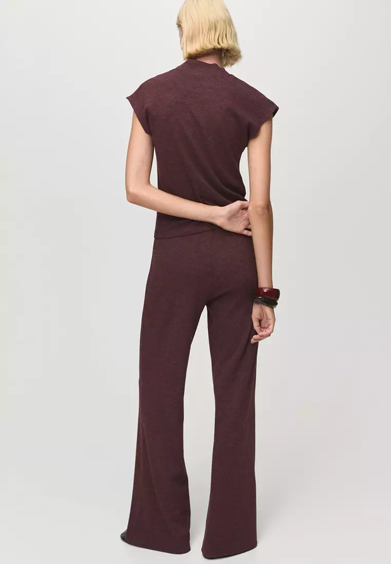 Knitted Trousers With Elastic Waistband