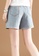 Its Me blue Striped Denim Shorts With Elastic Waist 56B38AA219CF46GS_3
