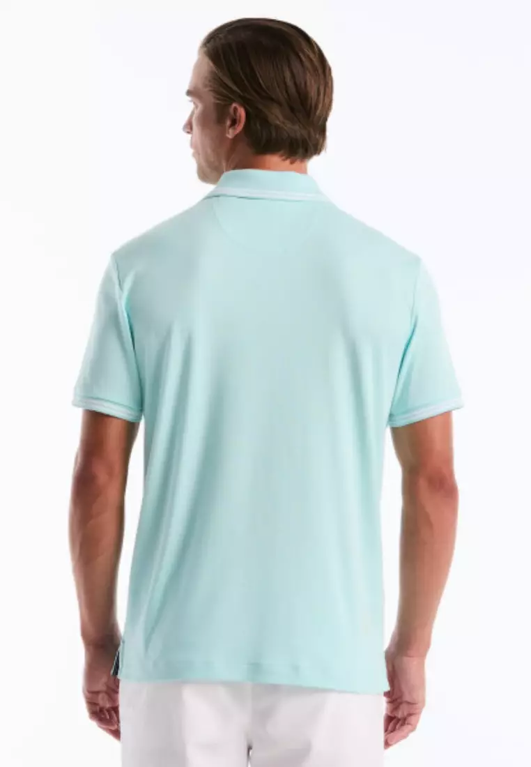 Organic Interlock Tipped Polo Tv Pete