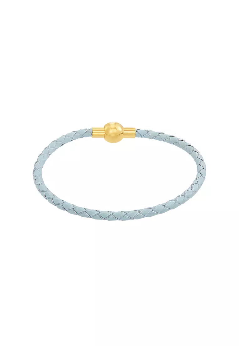 HABIB Leather Bracelet (Light Green Colour) PTW870822