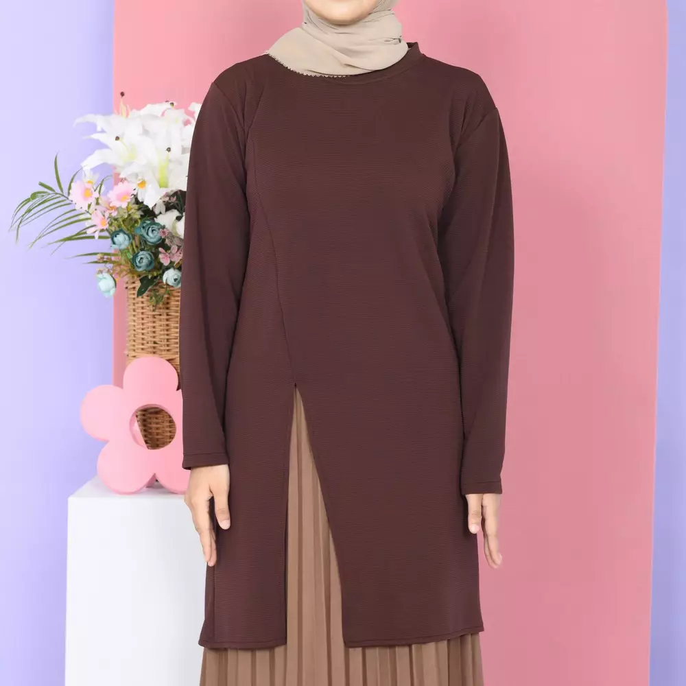 Arry Tunic Knit - Mahogany M19661 R24S1