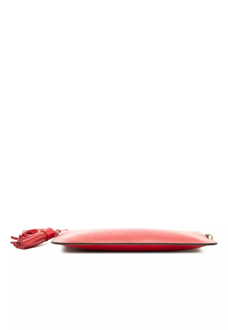 Pre-Loved Burberry Patent Tassel Crossbody