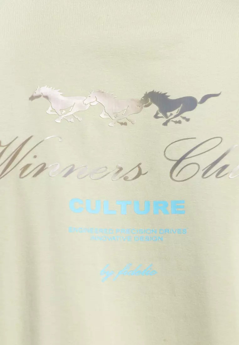 Horses Reflective Embossed Tee
