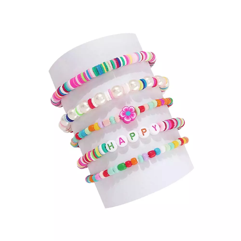 PRETTY MISSY SET DIY JEWELRY 24 SEKAT MIXED PASTEL BEADS - MIX