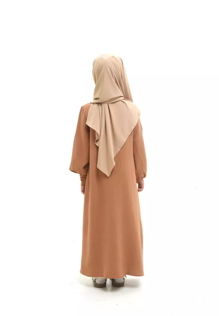 Rabbani - Baju Muslim Anak Gamis Bani Batuta Cantya Z1M Exclusive Coklat