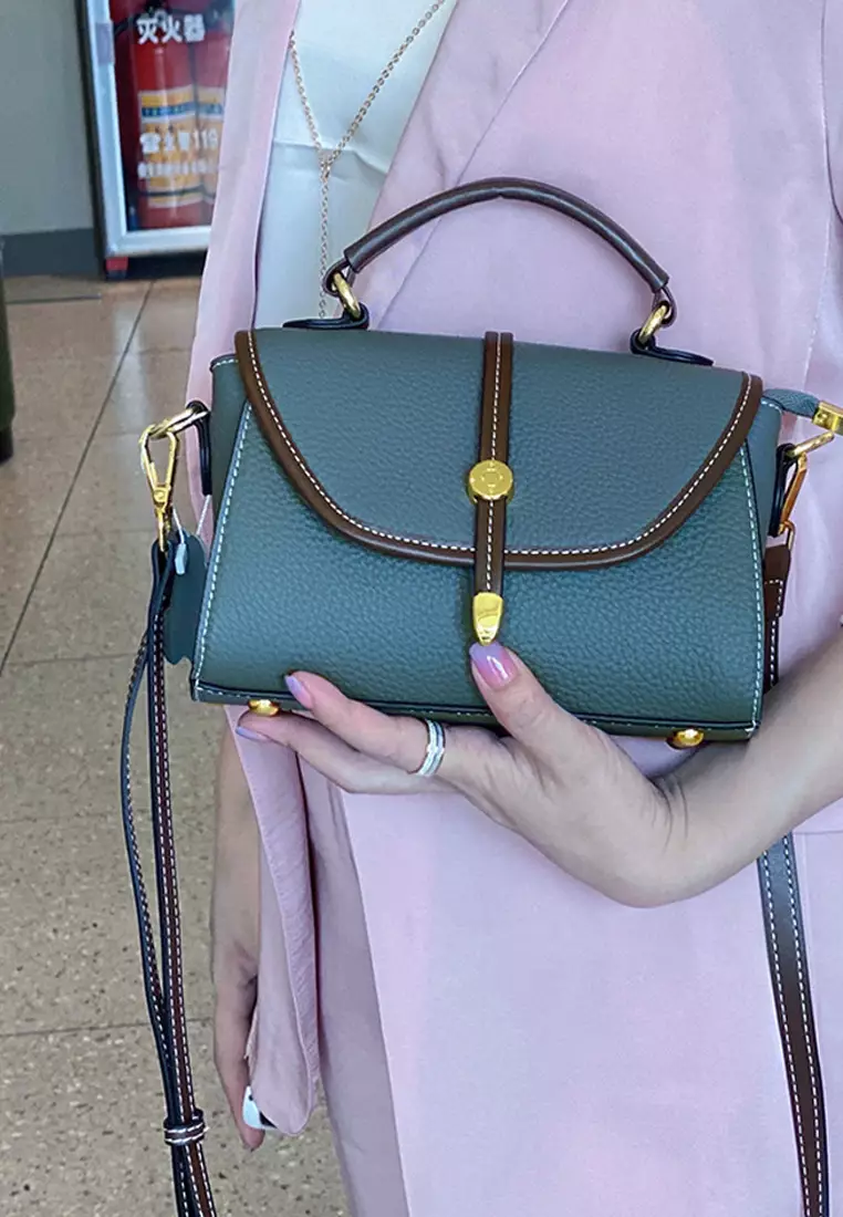 Buy ZITIQUE Head layer cowhide oblique backpack Online ZALORA Malaysia