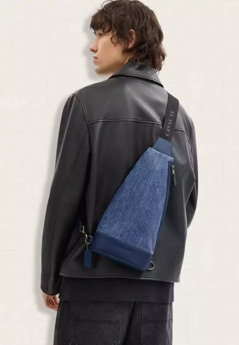 Jual Coach Coach Dominic Sling Pack Deep Blue Original 2026 | ZALORA ...