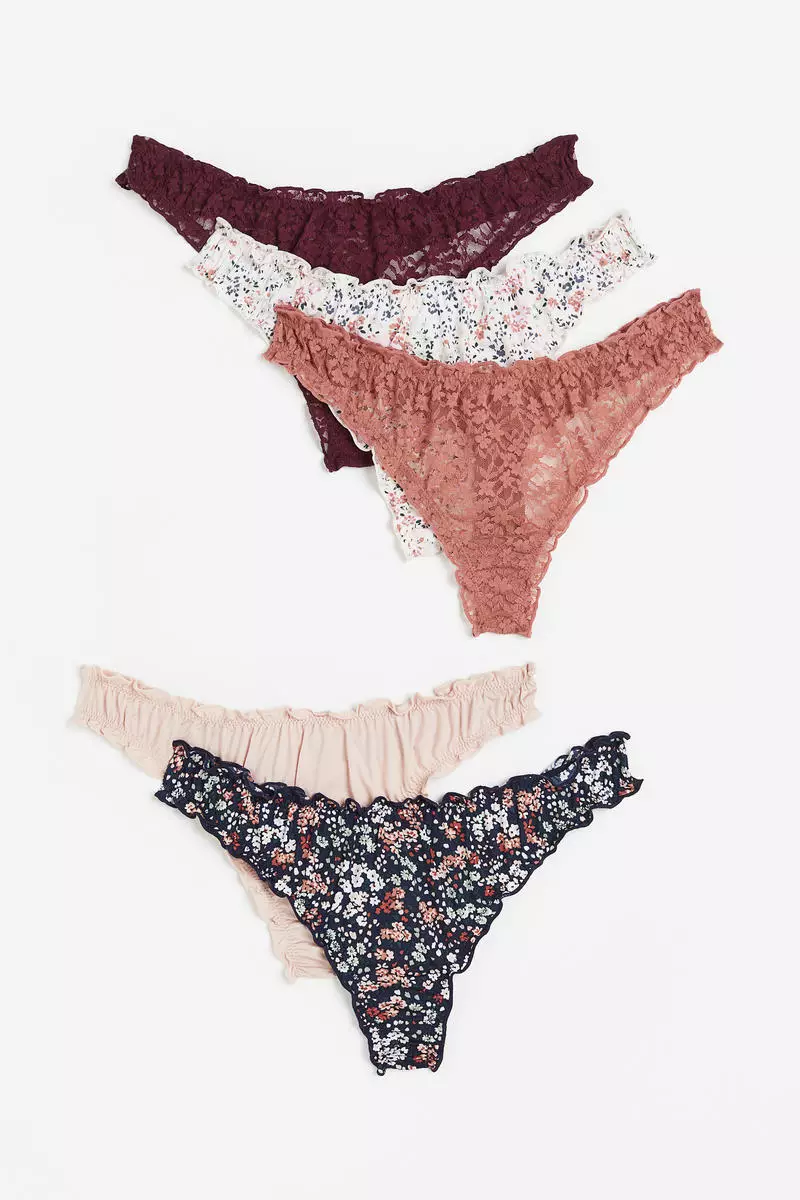 Buy H&M 5-pack lace hipster briefs 2024 Online