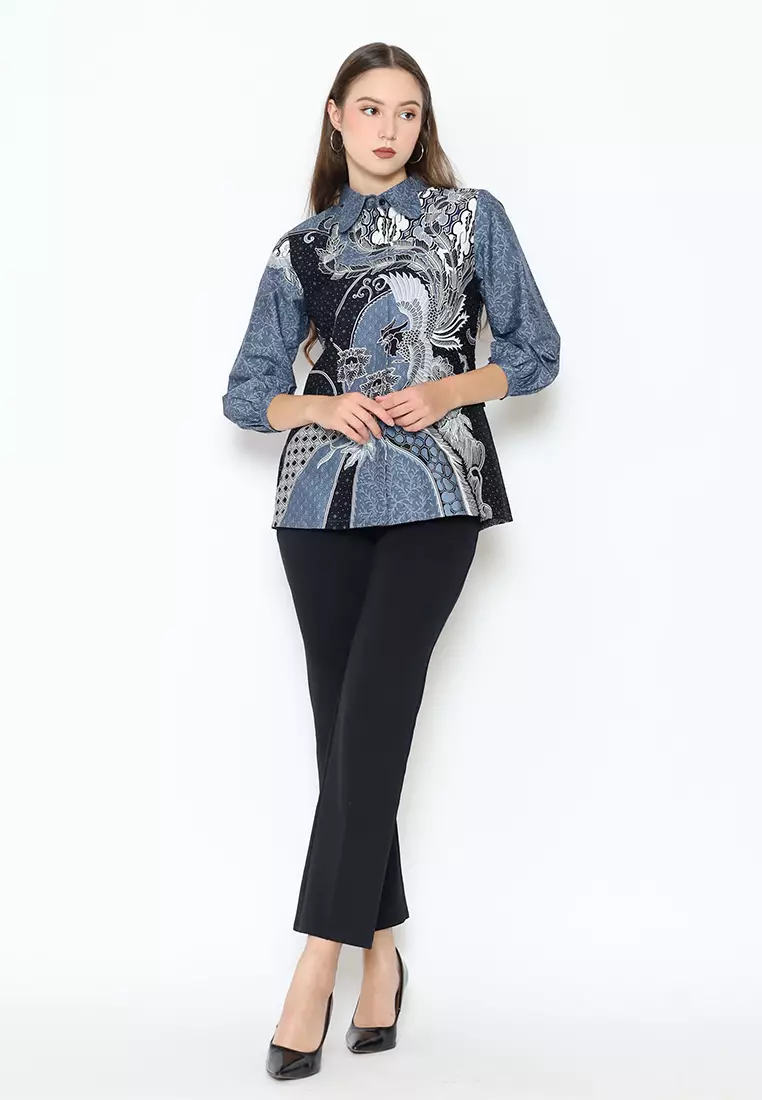 Hadinata Batik Wanita Superfine Blouse Sita Satriya