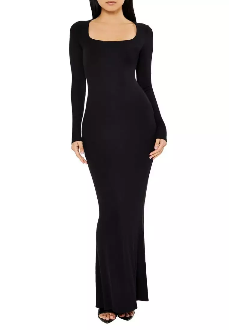 ワンピース FOLKS THE LABEL Square Neck Maxi Dress FOLKS THE LABEL Square Neck Maxi Dress