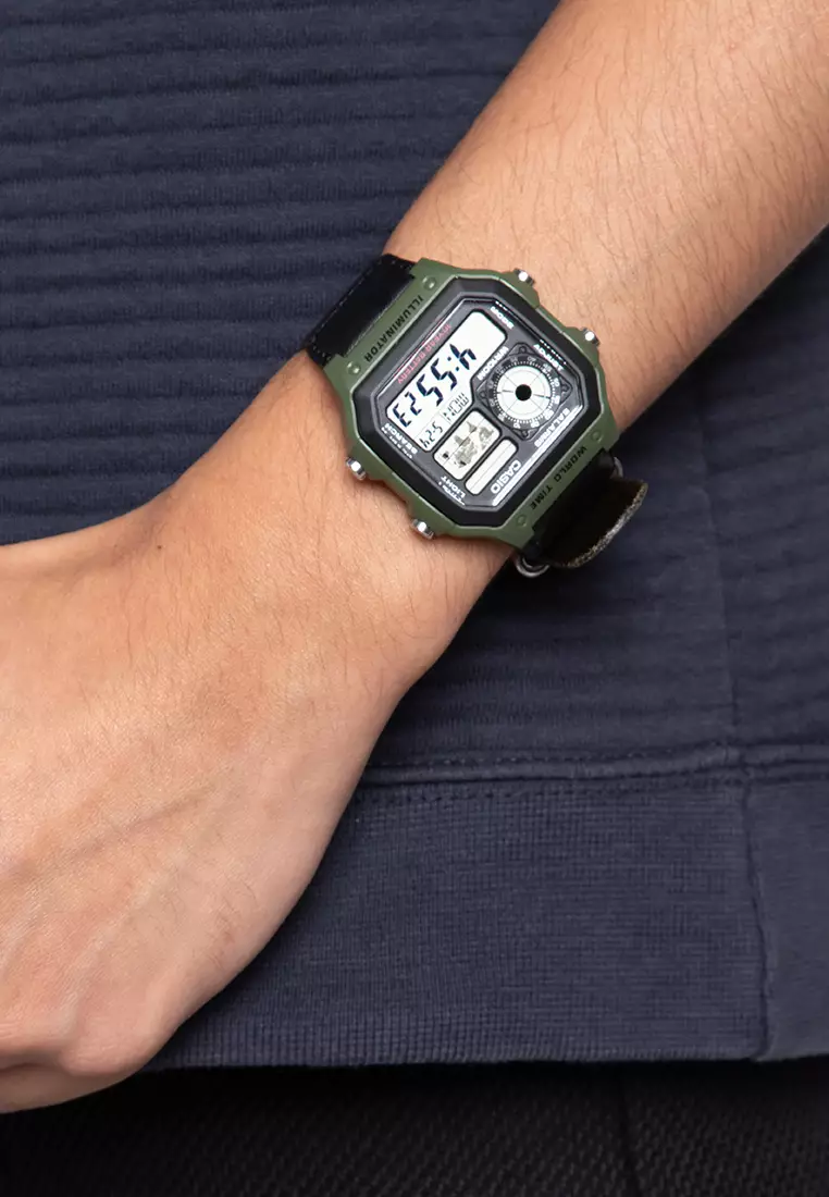 Digital Watch AE-1200WHB-3BVDF
