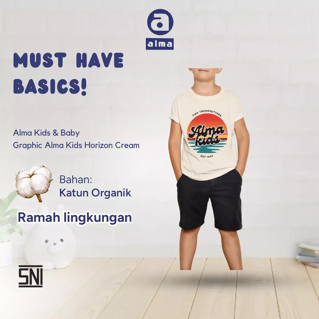 Alma kids & baby Graphic tee sunset horizon