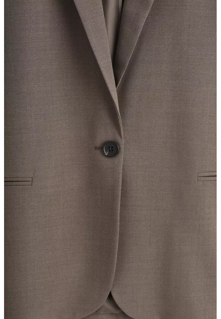 WOOL-BLEND BLAZER