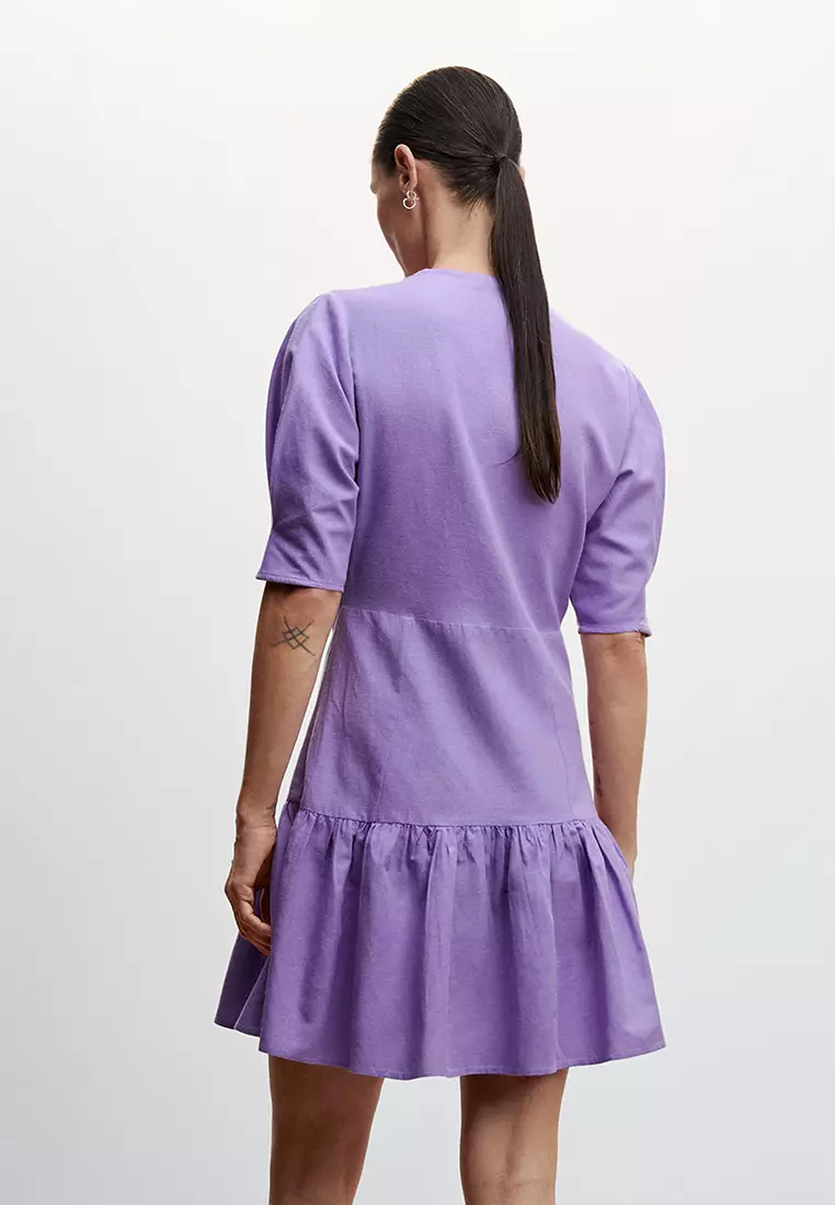 Mango smock dress discount