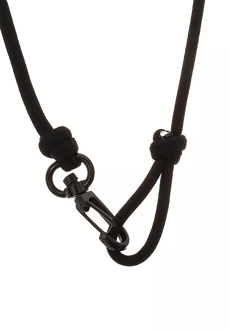 Omrish Bracelet Gelang Pria Jangkar One Set Motif Hook Material Paracord ORIGINAL - Black