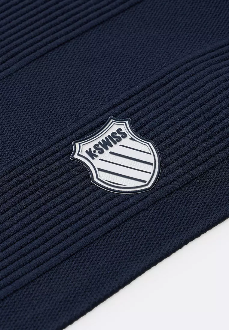 MEN'S LOGO COLOR BLOCK KNIT PATCHWORK JACKET