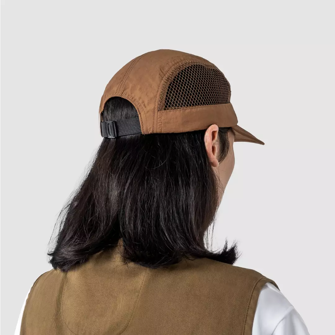Ensnare 5 Panel Cap Topi Casual Pria Wanita Ringan Multifungsi - Cokelat