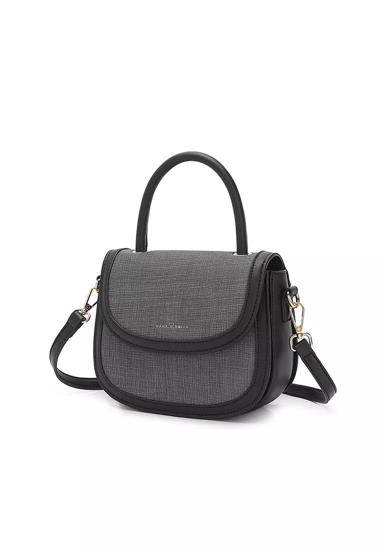 Women's Top Handle Bag / Sling Bag / Crossbody Bag / Shoulder Bag (Tas Tangan / Tas Selempang / Tas Bahu) - Hitam