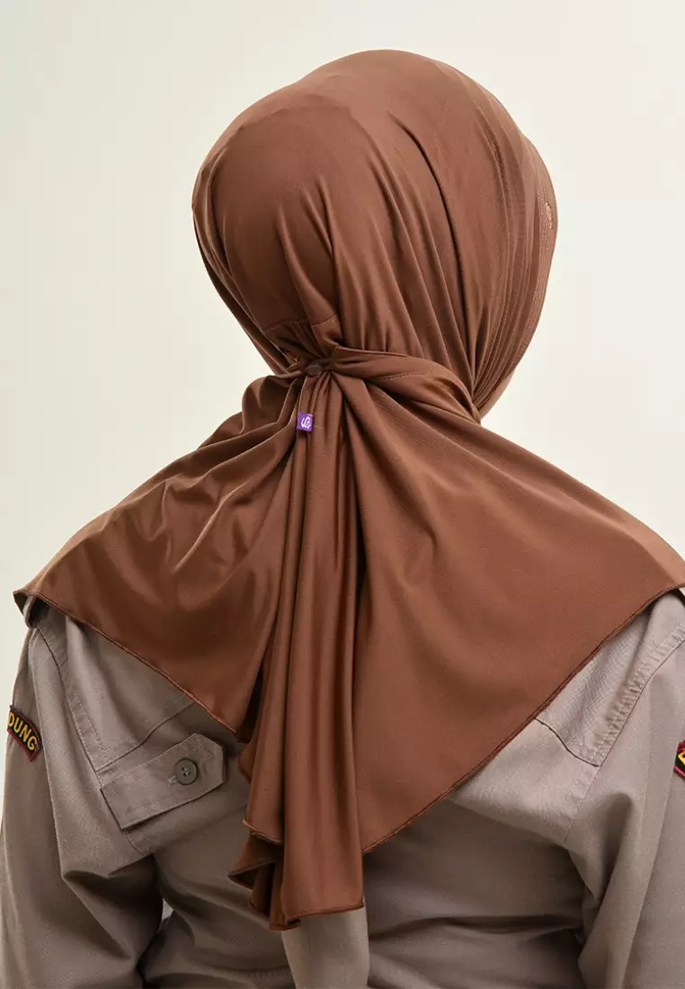 Rabbani - Kerudung Instan Dewasa Cortez Exclusive Coklat L