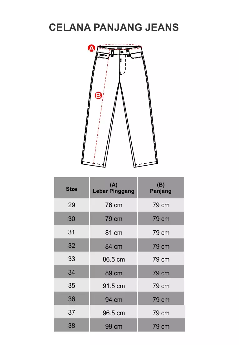 LGS - Celana Jeans Premium - Washed - Biru Dongker - Slim Fit - JPF.553.PS098.A632.C