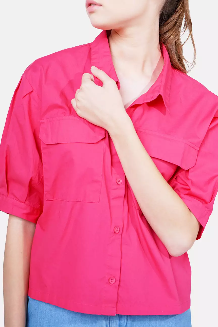 Kemeja Wanita Levina Fuschia
