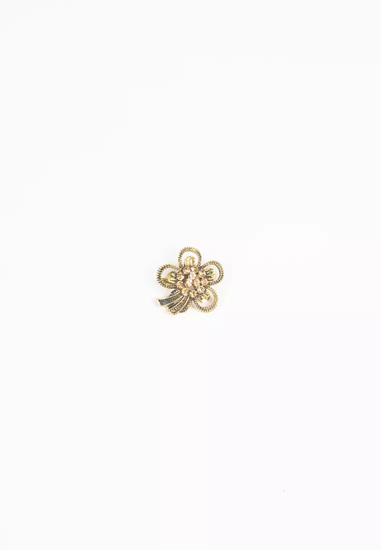 Houseofcuff lapel pin brooch bros untuk jas TUSUK GOLD A34