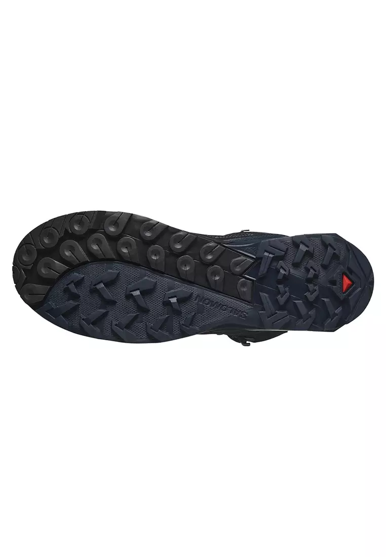 X ULTRA ALPINE MID GORE-TEX Men's Hiking Boots in Blue Nights / Black / Red Orange