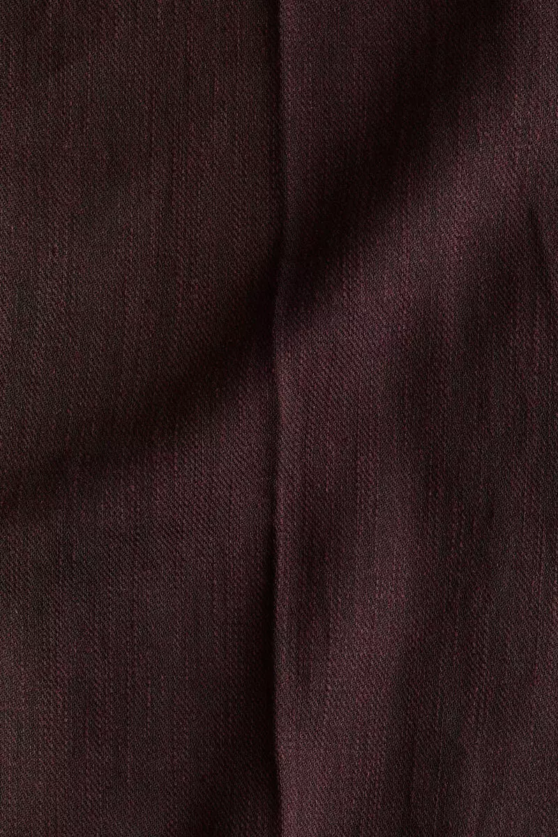 Linen-blend tailored trousers