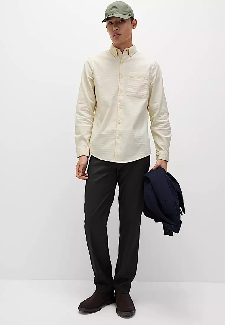 Pure Cotton Textured Shirt