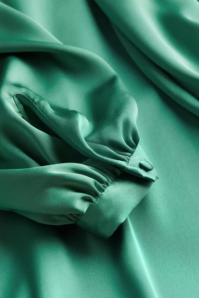 green emerald velvet dress Maddie Maxi Dress in Sage Green Satin
