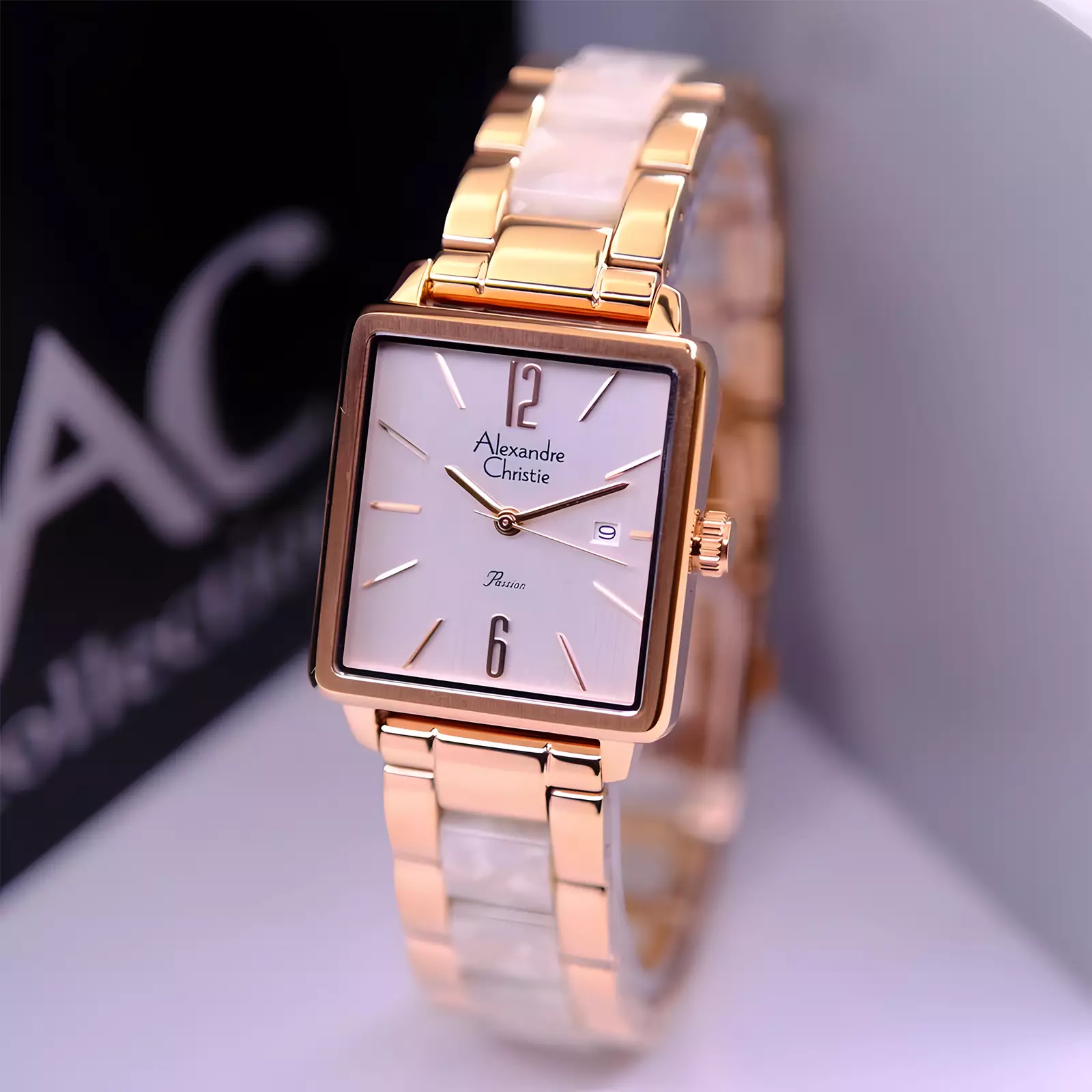 Jam Tangan Analog Wanita - Passion Series - Rose Gold Ivory - Stainless Steel - 2B80 LDBRGSL