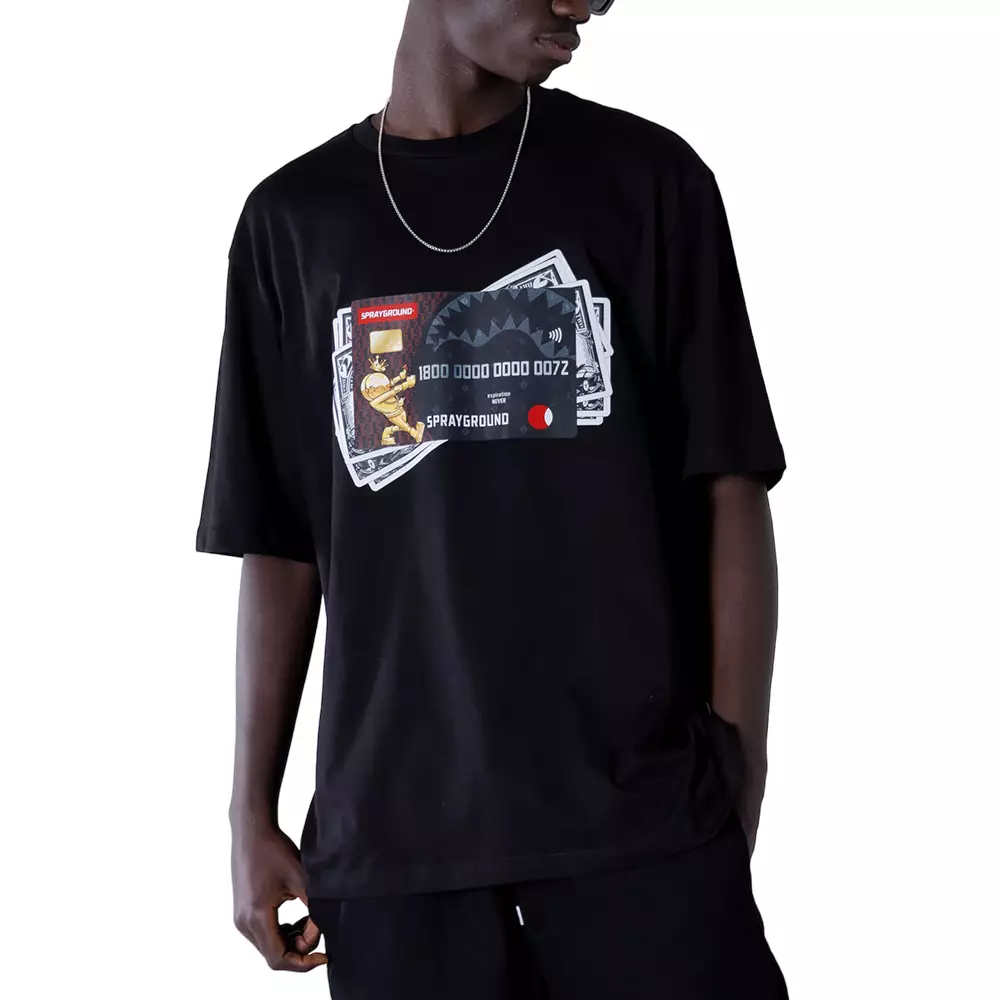 Jual Sprayground Sprayground Credit Card T-Shirt Black Original 2024 ...