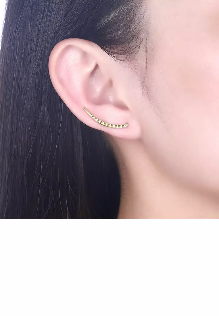 Buy Mooclife 925 Sterling Silver Plated Champagne Gold Simple