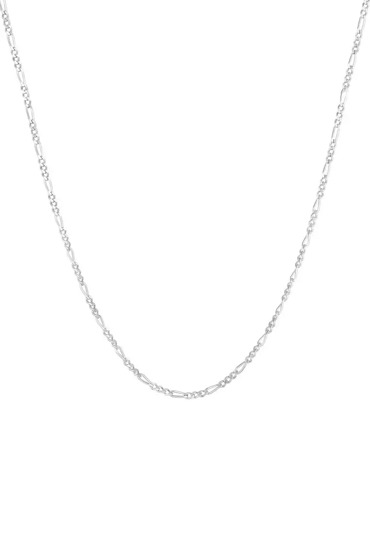 Necklace Men Figaro Chain Basic Massive in 925 Sterling Silver