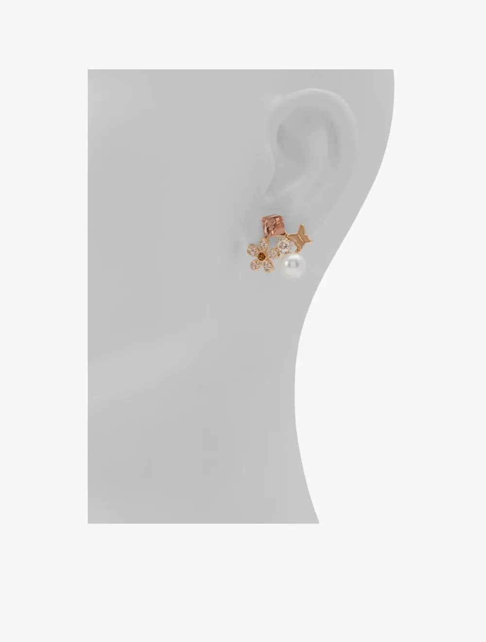 Aldo Marigolld Earrings - Gold/Clear Multi