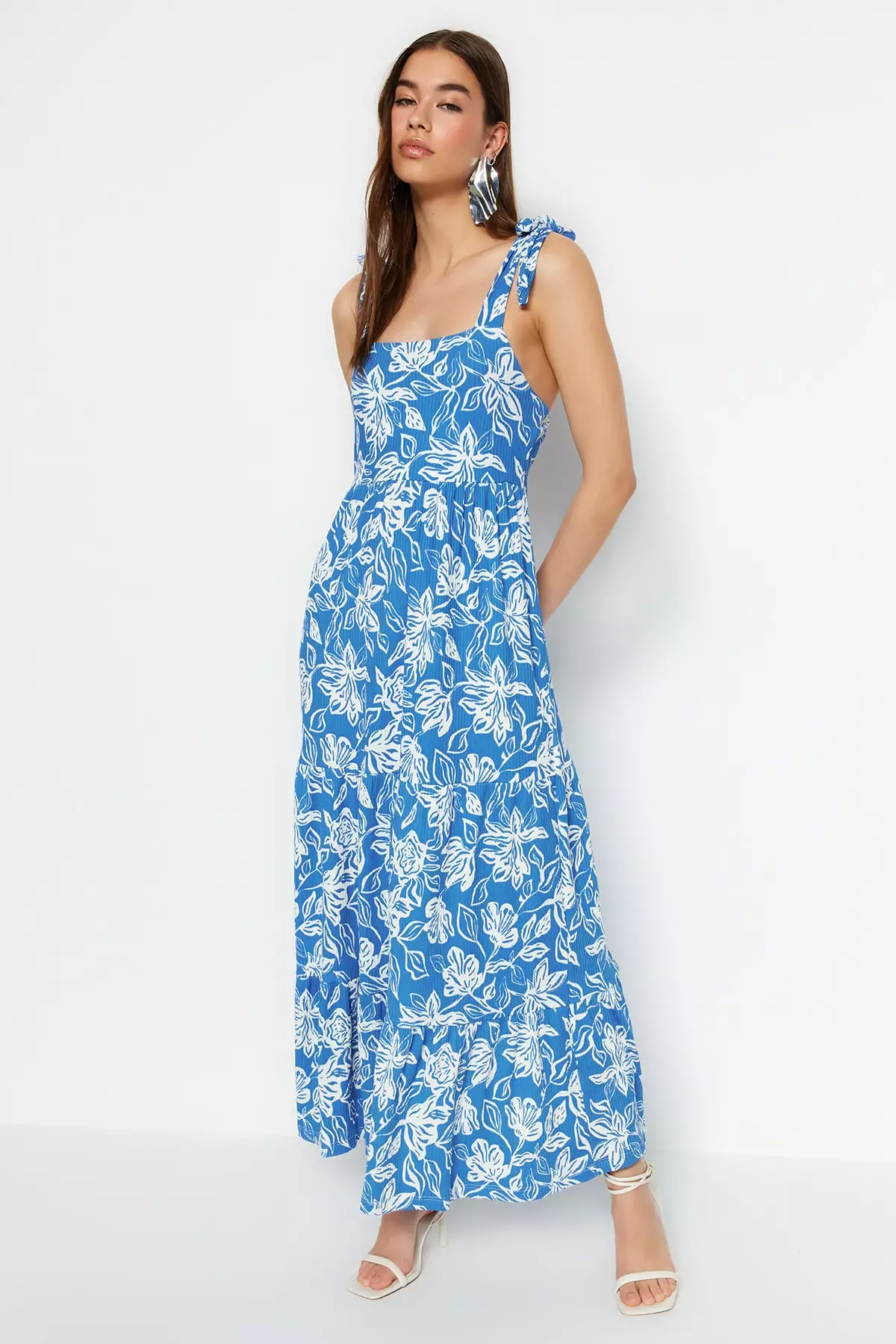 Buy Trendyol Floral Patterned Maxi Dress 2024 Online | ZALORA Singapore