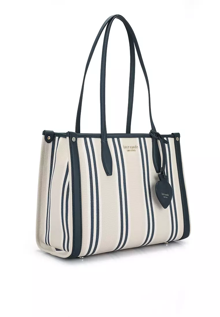 Market woven stripe online medium tote