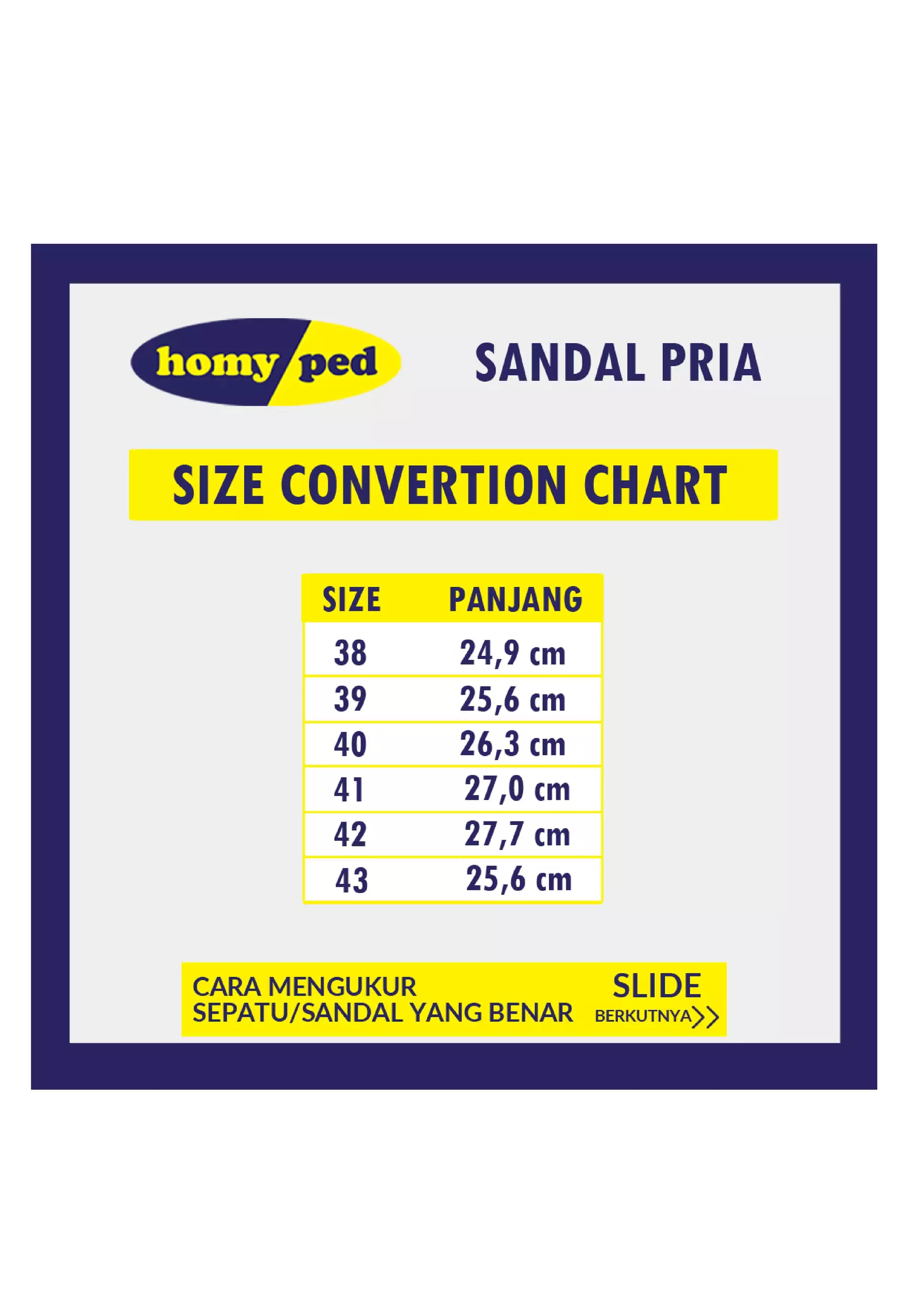 Homyped Almaz 01 Sandal Jepit Terapi Pria