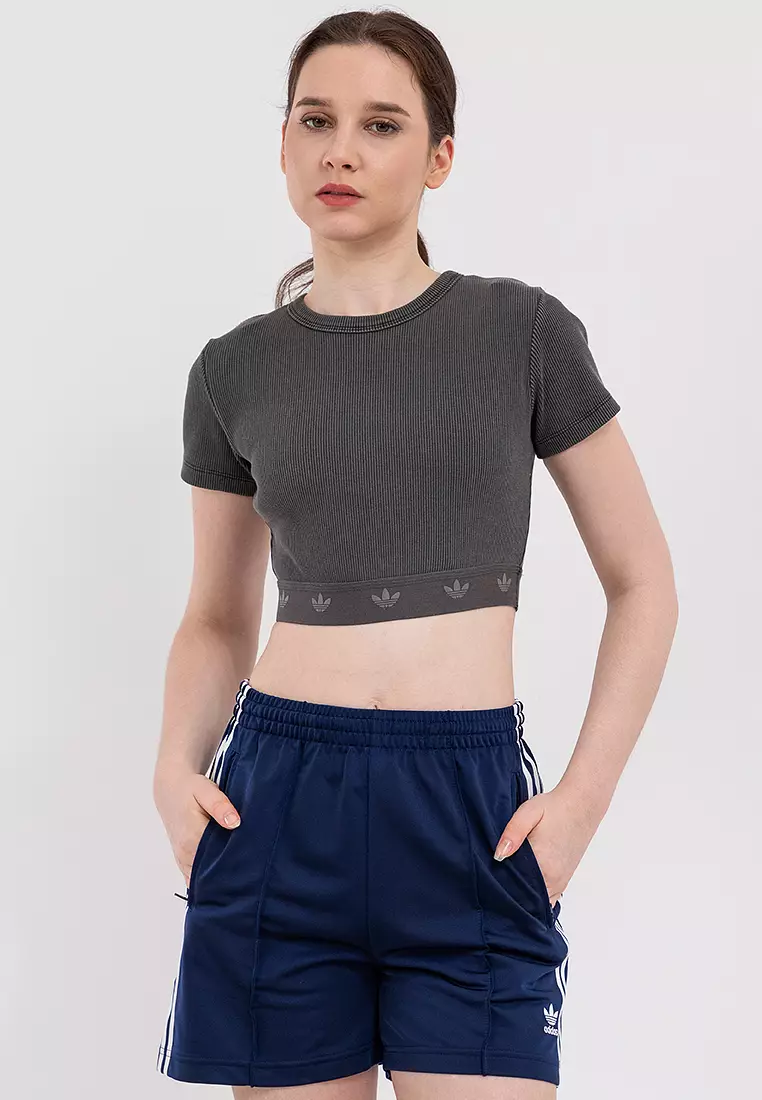 Buy ADIDAS Ribbed Short Sleeve Top 2026 Online | ZALORA