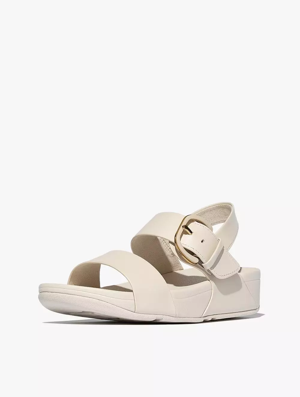 Fitflop Lulu Resin-Buckle Leather Back-Strap SandalsParis Beige