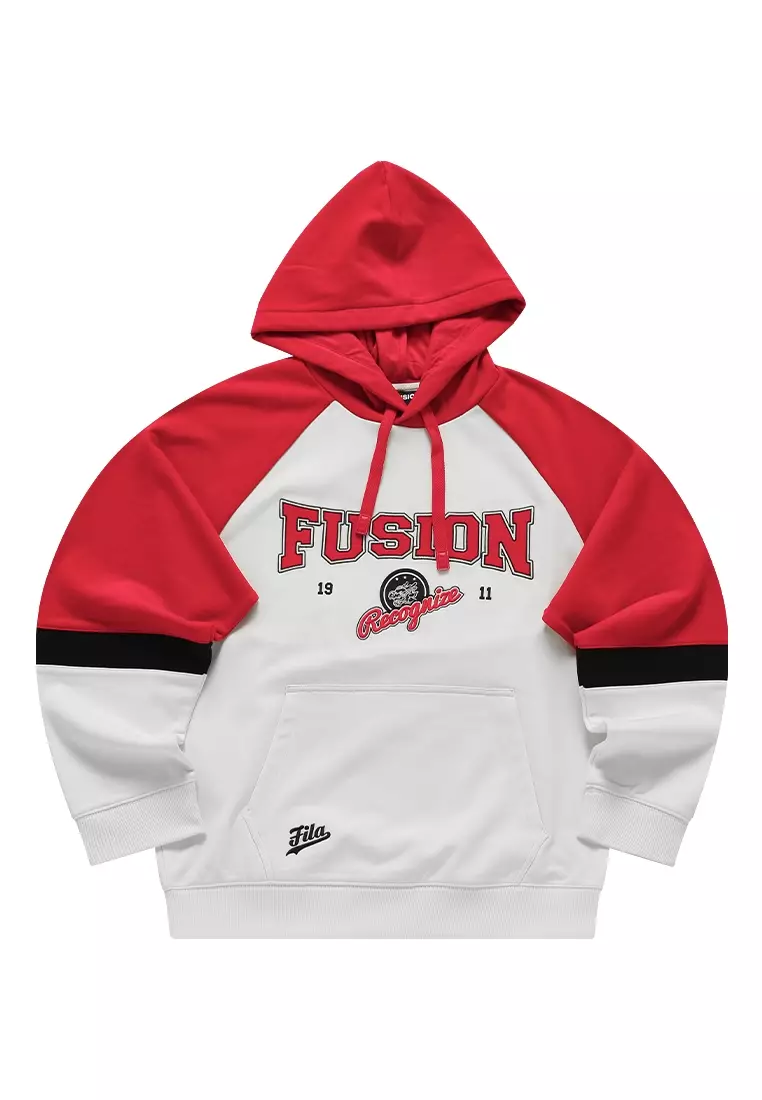 Red sweater sale with hood