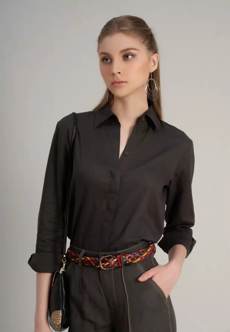 Hello New Day Linen Shirt