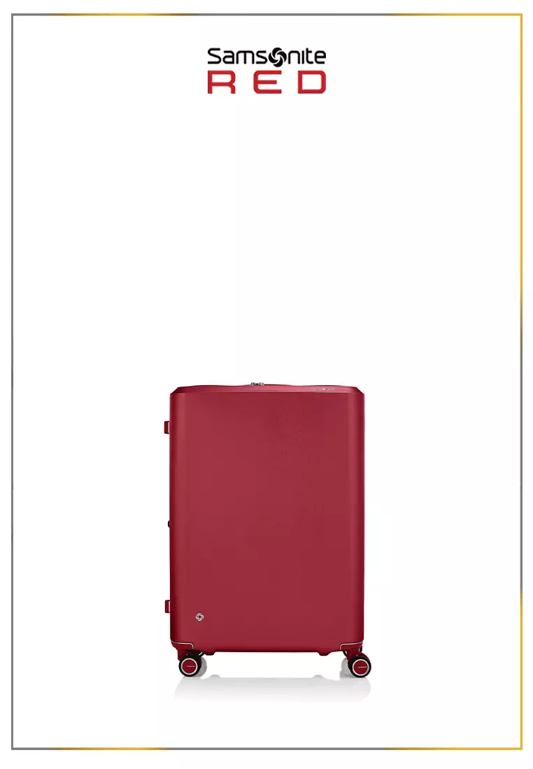 Samsonite Koper Evoa Z Cabin Red + Foldable Luggage Cover Cabin