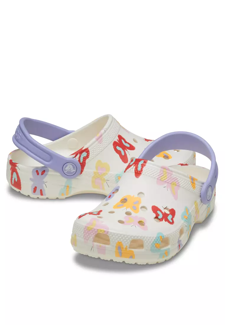 Jual Crocs Toddlers' Classic Butterfly Graphic Clogs Original 2025